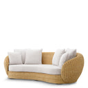Curved Natural Rattan Sofa Rafael