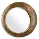 Vintage Brass Round Mirror Velino