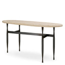 Oval Travertine Console Table Palermo