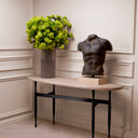 Oval Travertine Console Table Palermo