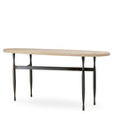 Oval Travertine Console Table Palermo