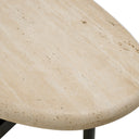 Oval Travertine Console Table Palermo