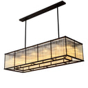 Glass Rectangular Chandelier Bernardi