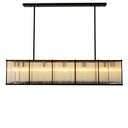 Glass Rectangular Chandelier Bernardi