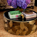 Black Glass Coffee Table Botanico