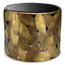 Black Glass Side Table Botanico