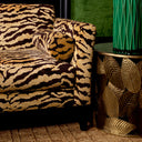 Black Glass Side Table Botanico