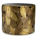 Black Glass Side Table Botanico