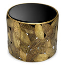 Black Glass Side Table Botanico