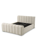 Beige Upholstered Bed Frame Kayden