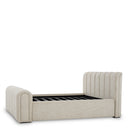 Beige Upholstered Bed Frame Kayden