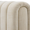 Beige Upholstered Bed Frame Kayden