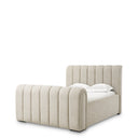 Beige Upholstered Bed Frame Kayden