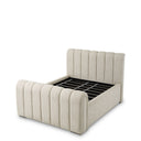 Beige Upholstered Bed Frame Kayden