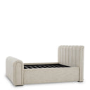 Beige Upholstered Bed Frame Kayden