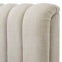 Beige Upholstered Bed Frame Kayden