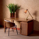 Rattan Door Wooden Desk Borchard
