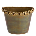 Vintage Brass Wine Cooler Clementine