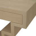 Oak Geometrical Console Table Rialto