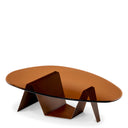 Oval Glass Coffee Table Lavello