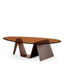 Oval Glass Coffee Table Lavello