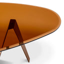 Oval Glass Coffee Table Lavello