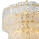 Glass Layered Chandelier Almeria