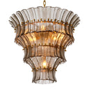 Glass Tiered Chandelier Toscano