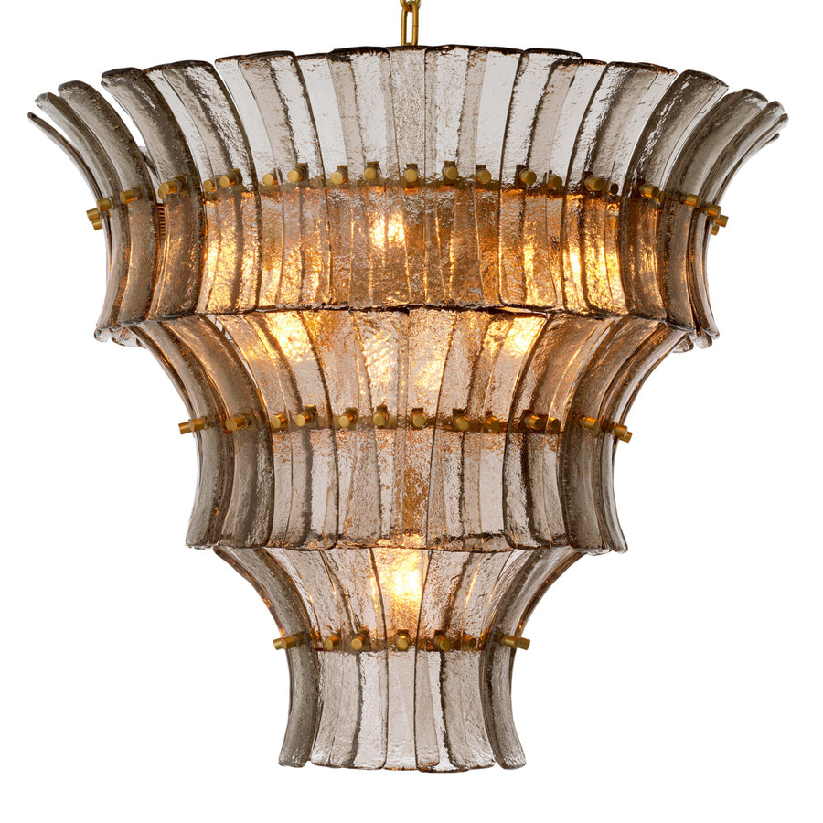 Glass Tiered Chandelier Toscano