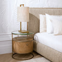 Linen Shade Table Lamp Volturno