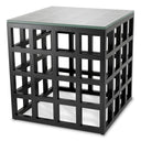 Black Framework Side Table Cubico