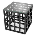 Black Framework Side Table Cubico