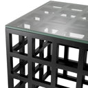 Black Framework Side Table Cubico