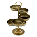 Vintage Brass 6-Bowl Stand Christine