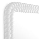 White Handcarved Mirror Viviana