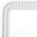 White Handcarved Mirror Viviana