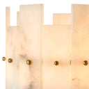 Alabaster Hurricane Candle Holder Ruby