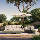 Gray Outdoor Coffee Table Mateo