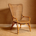 High-Back Rattan Lounge Chair Colony