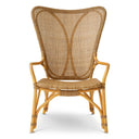High-Back Rattan Lounge Chair Colony