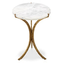 White Marble Side Table Emmeline