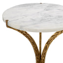 White Marble Side Table Emmeline