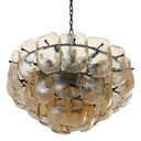 Thick Glass Metal Chandelier Gustave
