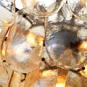 Thick Glass Metal Chandelier Gustave