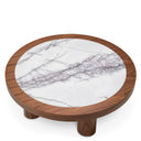 Oak Veneer Marble Coffee Table Presedio