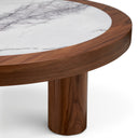 Oak Veneer Marble Coffee Table Presedio