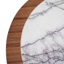 Oak Veneer Marble Coffee Table Presedio