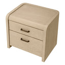 Oak 2-Drawer Nightstand Joane