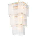 Frosted Glass Tiered Chandelier Giardano