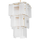Frosted Glass Tiered Chandelier Giardano